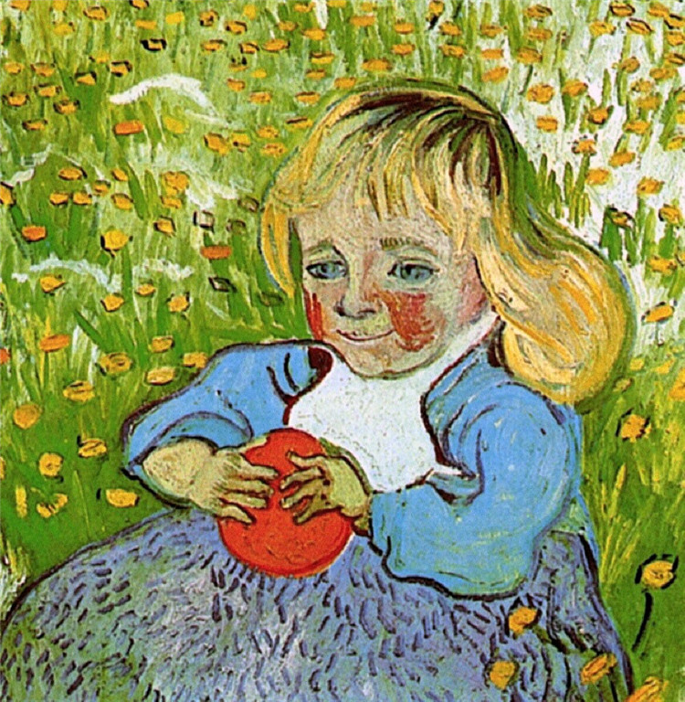 Child with Orange Vincent Willem Van Gogh Oil Painting